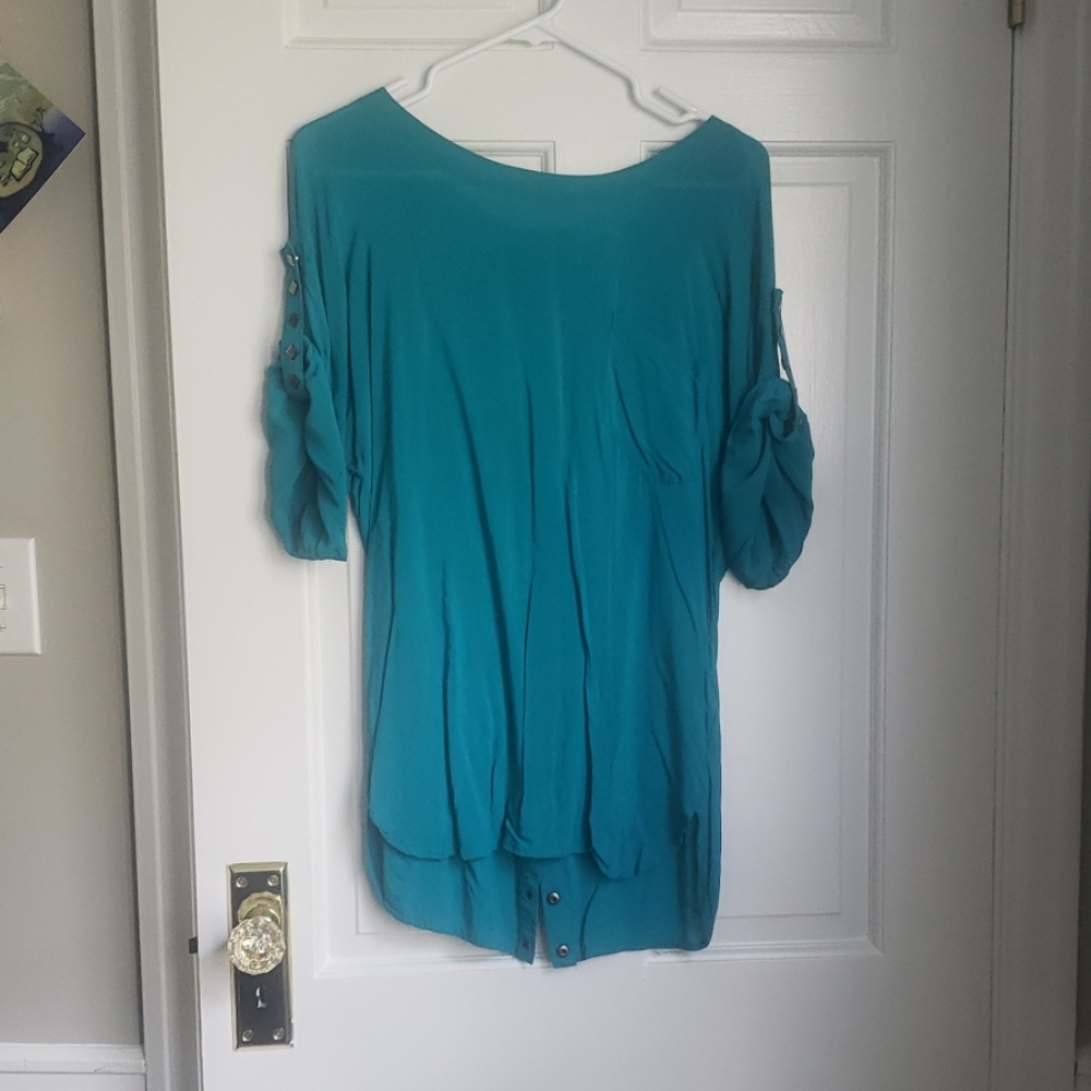 Teal shirt